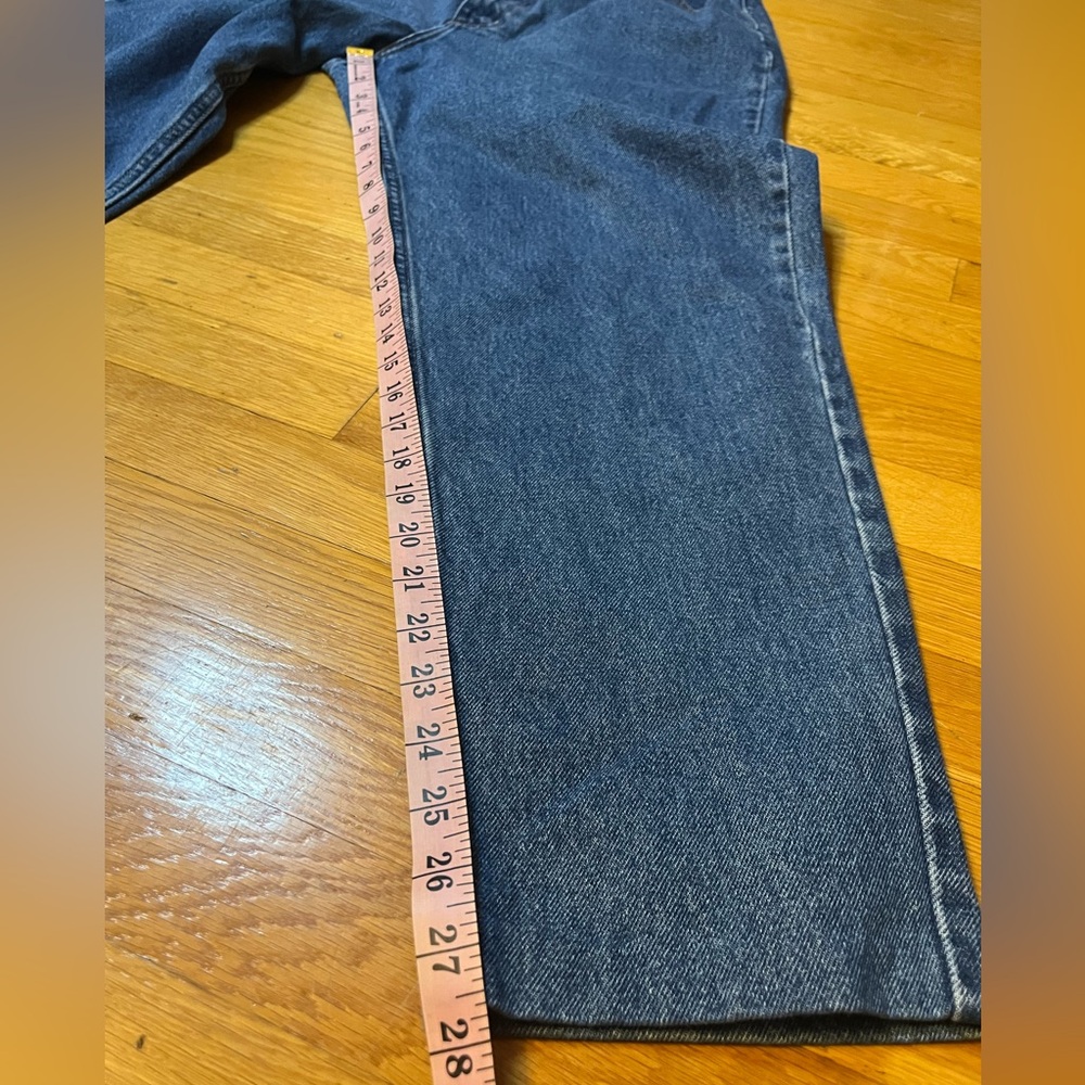 L.L. Bean Classic Blue Women's Jeans 14 short stretch waist READ DESCRIPTION - Picture 2 of 6